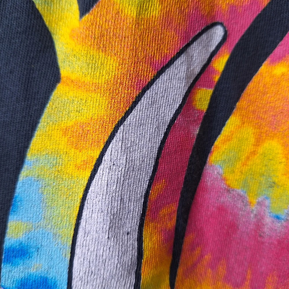 NEW Daydreamer x Free People XS Rolling Stones Tie Dye Tongue Boyfriend Tee - Picture 7 of 14